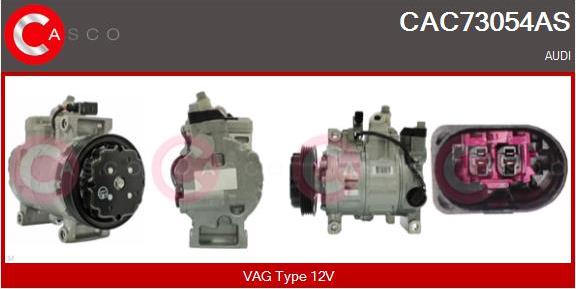 Casco CAC73054AS - Компрессор кондиционера autospares.lv