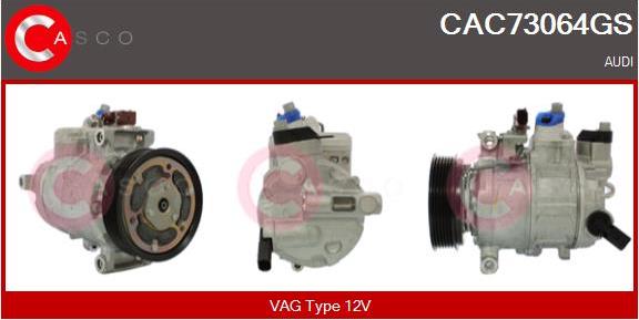 Casco CAC73064GS - Компрессор кондиционера autospares.lv