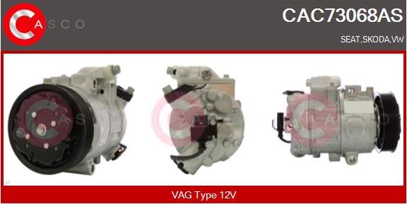 Casco CAC73068AS - Компрессор кондиционера autospares.lv