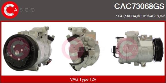 Casco CAC73068GS - Компрессор кондиционера autospares.lv