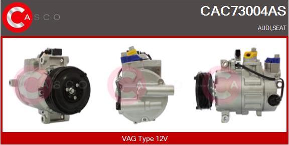 Casco CAC73004AS - Компрессор кондиционера autospares.lv