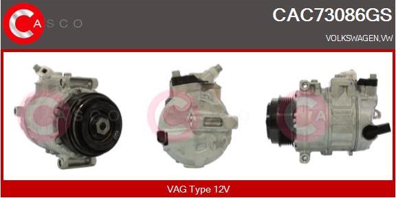 Casco CAC73086GS - Компрессор кондиционера autospares.lv