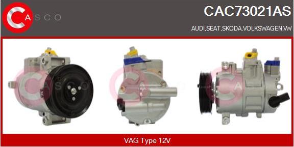 Casco CAC73021AS - Компрессор кондиционера autospares.lv