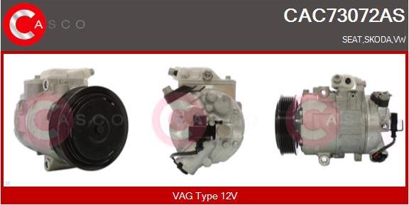 Casco CAC73072AS - Компрессор кондиционера autospares.lv