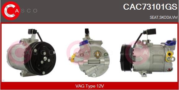 Casco CAC73101GS - Компрессор кондиционера autospares.lv