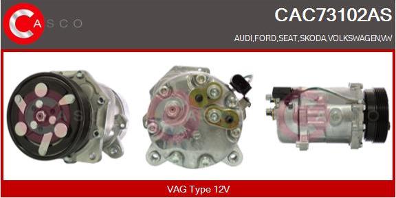 Casco CAC73102AS - Компрессор кондиционера autospares.lv