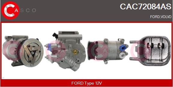 Casco CAC72084AS - Компрессор кондиционера autospares.lv