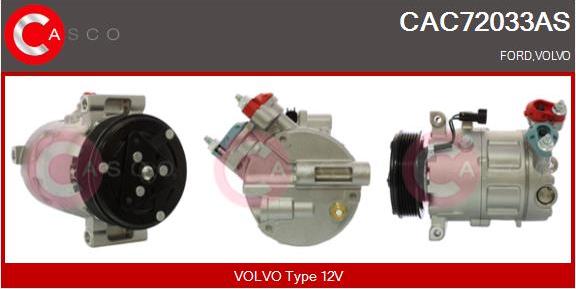 Casco CAC72033AS - Компрессор кондиционера autospares.lv