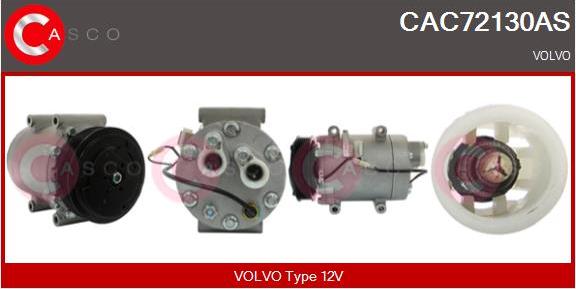 Casco CAC72130AS - Компрессор кондиционера autospares.lv