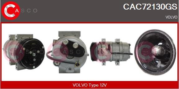 Casco CAC72130GS - Компрессор кондиционера autospares.lv