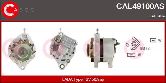 Casco CAL49100AS - Генератор autospares.lv