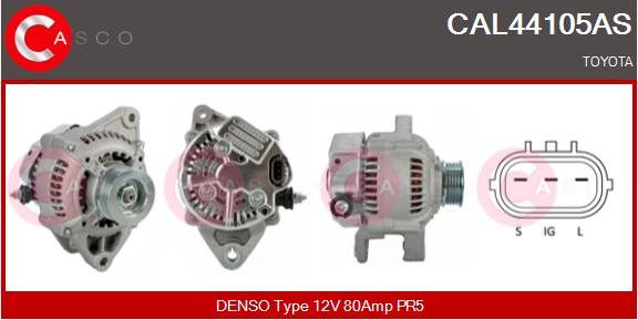 Casco CAL44105AS - Генератор autospares.lv