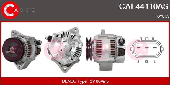 Casco CAL44110AS - Генератор autospares.lv