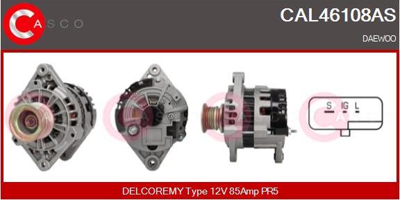 Casco CAL46108AS - Генератор autospares.lv