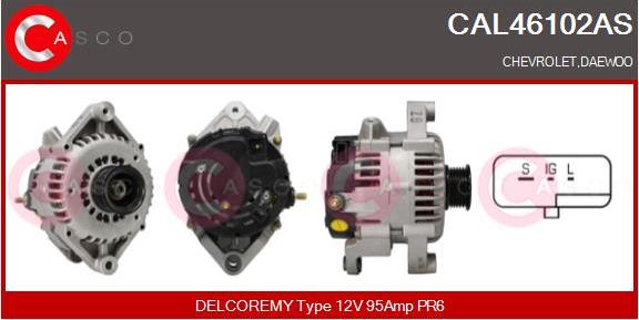 Casco CAL46102AS - Генератор autospares.lv
