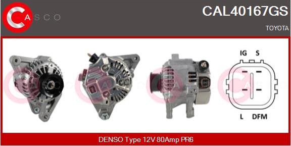 Casco CAL40167GS - Генератор autospares.lv