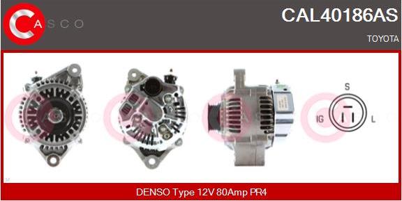 Casco CAL40186AS - Генератор autospares.lv