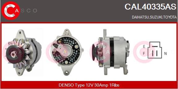 Casco CAL40335AS - Генератор autospares.lv