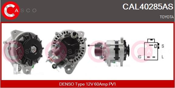 Casco CAL40285AS - Генератор autospares.lv