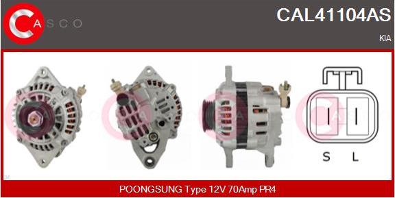 Casco CAL41104AS - Генератор autospares.lv