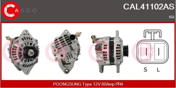 Casco CAL41102AS - Генератор autospares.lv