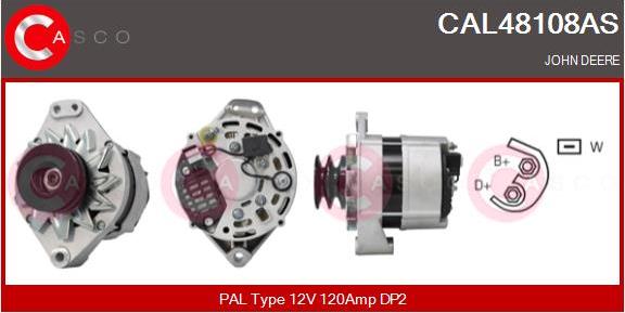 Casco CAL48108AS - Генератор autospares.lv