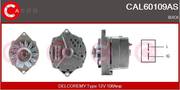 Casco CAL60109AS - Генератор autospares.lv