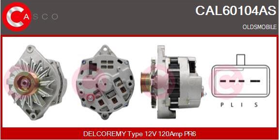 Casco CAL60104AS - Генератор autospares.lv
