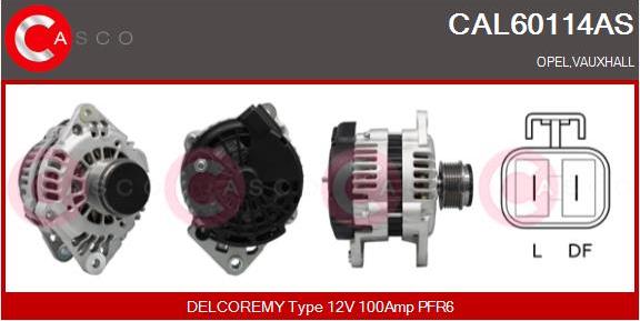 Casco CAL60114AS - Генератор autospares.lv