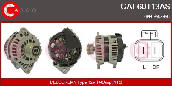 Casco CAL60113AS - Генератор autospares.lv