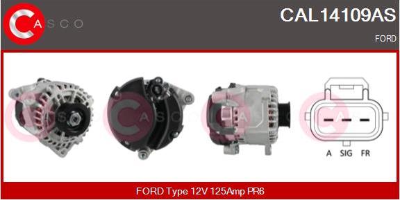 Casco CAL14109AS - Генератор autospares.lv