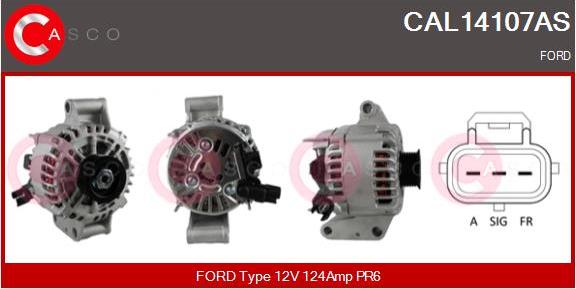 Casco CAL14107AS - Генератор autospares.lv