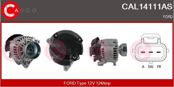 Casco CAL14111AS - Генератор autospares.lv