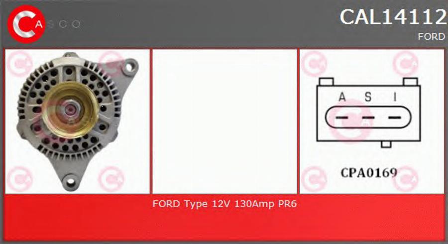 Casco CAL14112 - Генератор autospares.lv