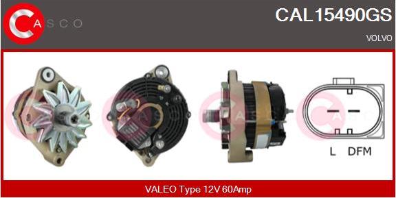 Casco CAL15490GS - Генератор autospares.lv