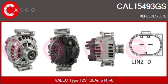 Casco CAL15493GS - Генератор autospares.lv