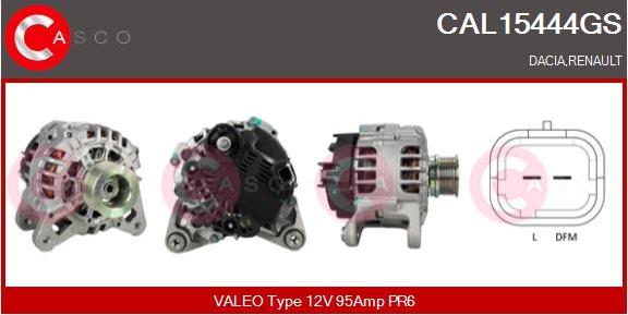 Casco CAL15444GS - Генератор autospares.lv