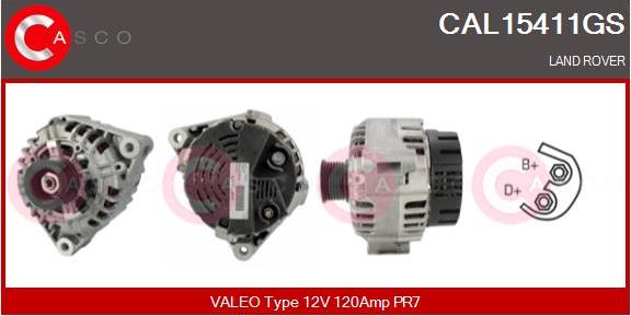 Casco CAL15411GS - Генератор autospares.lv