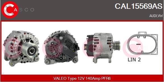 Casco CAL15569AS - Генератор autospares.lv