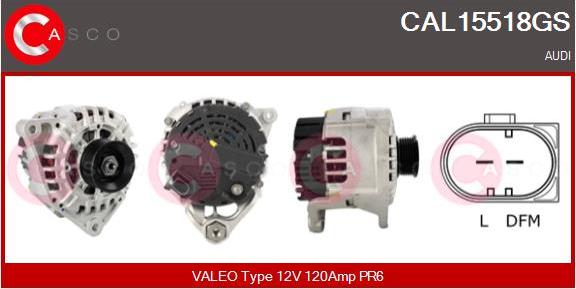 Casco CAL15518GS - Генератор autospares.lv