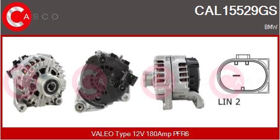 Casco CAL15529GS - Генератор autospares.lv