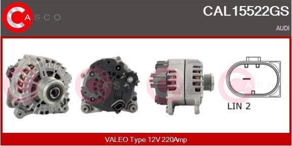 Casco CAL15522GS - Генератор autospares.lv