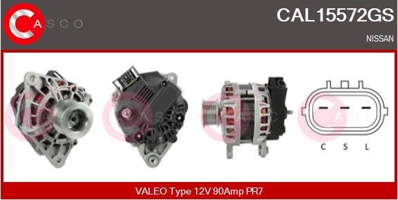 Casco CAL15572GS - Генератор autospares.lv