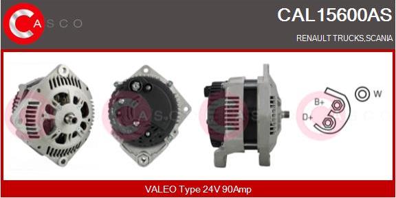Casco CAL15600AS - Генератор autospares.lv