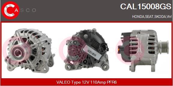 Casco CAL15008GS - Генератор autospares.lv