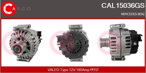 Casco CAL15036GS - Генератор autospares.lv
