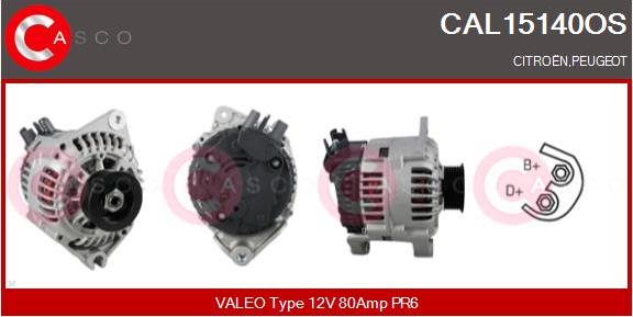 Casco CAL15140OS - Генератор autospares.lv