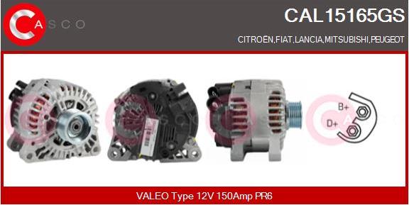 Casco CAL15165GS - Генератор autospares.lv