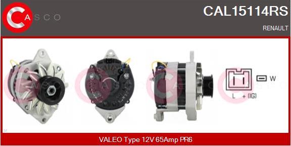 Casco CAL15114RS - Генератор autospares.lv