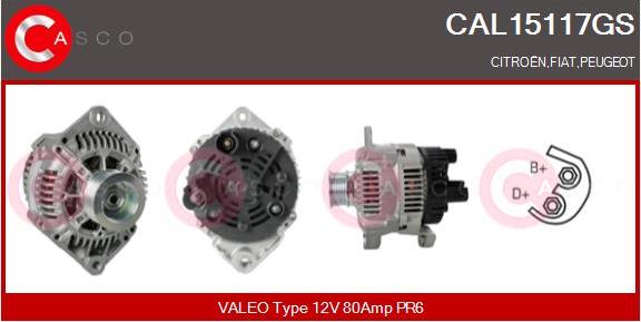 Casco CAL15117GS - Генератор autospares.lv